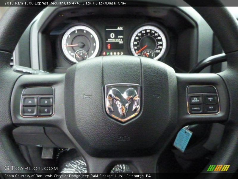 Black / Black/Diesel Gray 2013 Ram 1500 Express Regular Cab 4x4