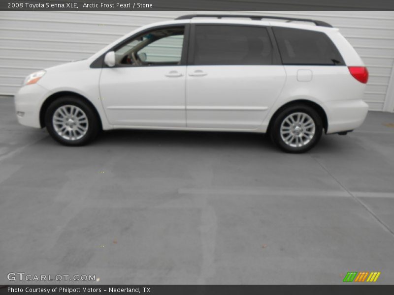 Arctic Frost Pearl / Stone 2008 Toyota Sienna XLE