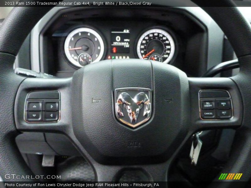 Bright White / Black/Diesel Gray 2013 Ram 1500 Tradesman Regular Cab 4x4