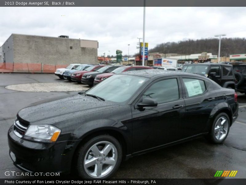 Black / Black 2013 Dodge Avenger SE