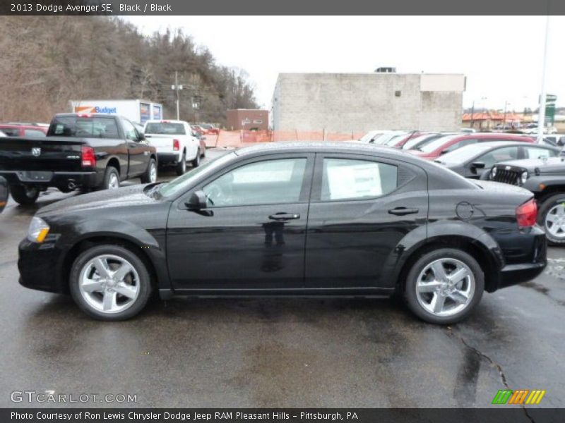 Black / Black 2013 Dodge Avenger SE