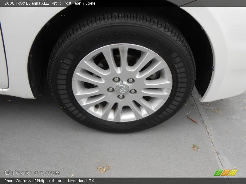 Arctic Frost Pearl / Stone 2008 Toyota Sienna XLE