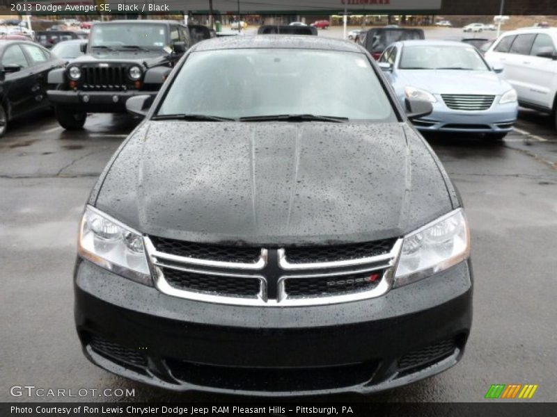 Black / Black 2013 Dodge Avenger SE