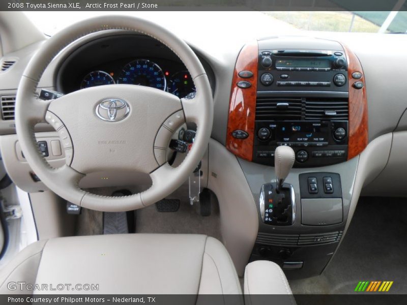 Dashboard of 2008 Sienna XLE