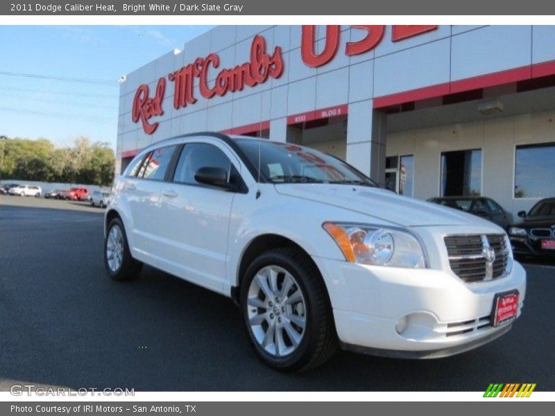 Bright White / Dark Slate Gray 2011 Dodge Caliber Heat