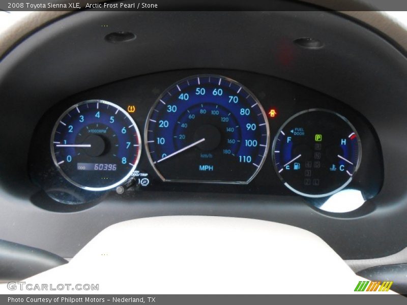  2008 Sienna XLE XLE Gauges
