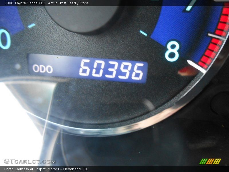 Arctic Frost Pearl / Stone 2008 Toyota Sienna XLE