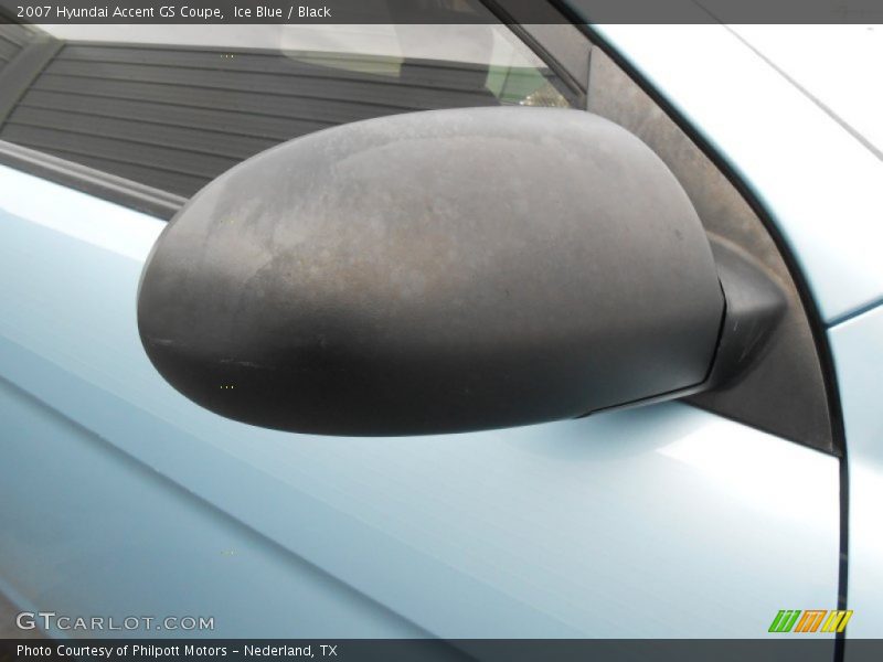Ice Blue / Black 2007 Hyundai Accent GS Coupe