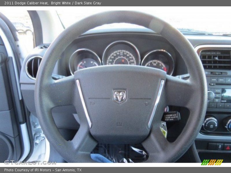 Bright White / Dark Slate Gray 2011 Dodge Caliber Heat