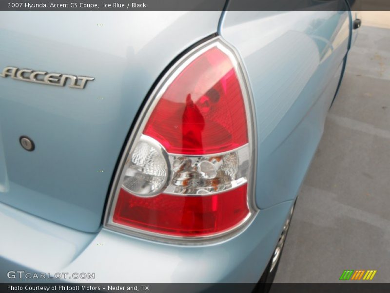 Ice Blue / Black 2007 Hyundai Accent GS Coupe