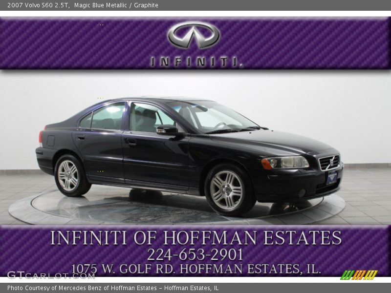 Magic Blue Metallic / Graphite 2007 Volvo S60 2.5T