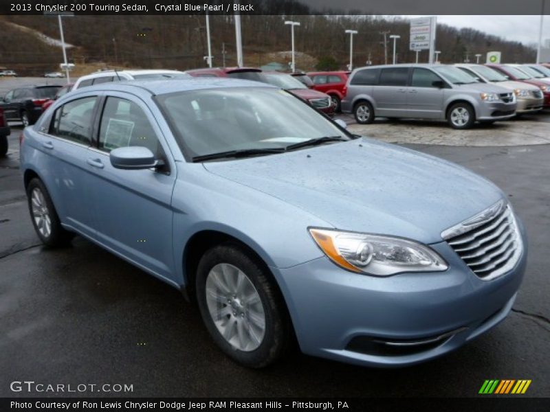 Crystal Blue Pearl / Black 2013 Chrysler 200 Touring Sedan