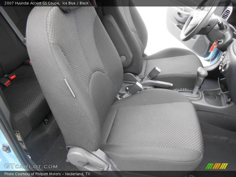 Ice Blue / Black 2007 Hyundai Accent GS Coupe