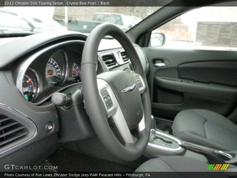 Crystal Blue Pearl / Black 2013 Chrysler 200 Touring Sedan