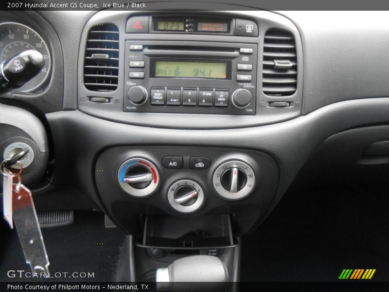 Controls of 2007 Accent GS Coupe