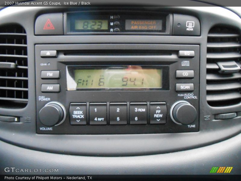 Audio System of 2007 Accent GS Coupe