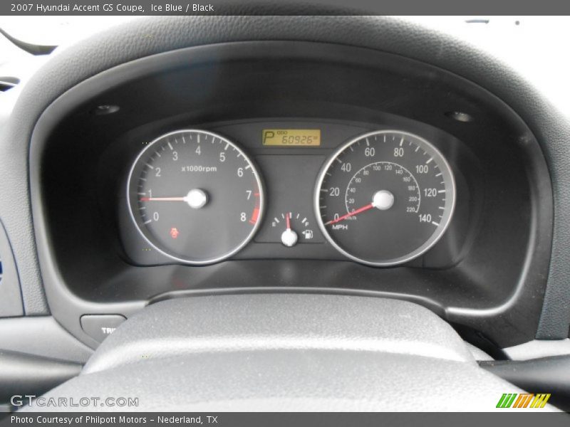  2007 Accent GS Coupe GS Coupe Gauges