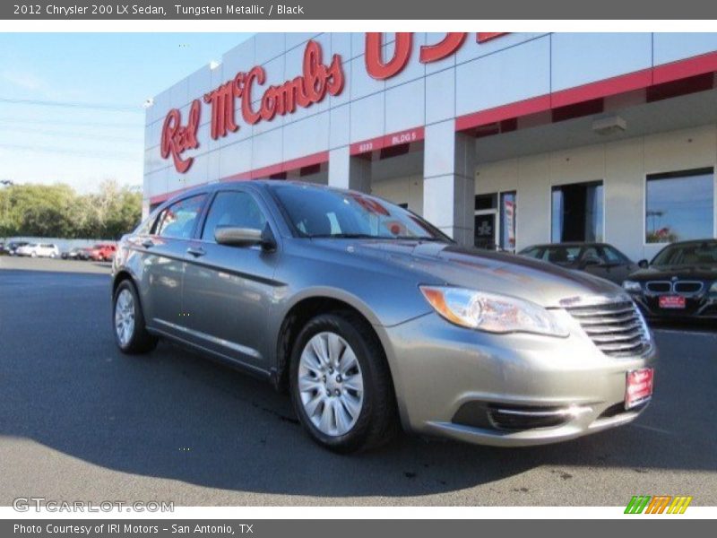 Tungsten Metallic / Black 2012 Chrysler 200 LX Sedan