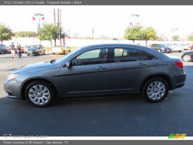 Tungsten Metallic / Black 2012 Chrysler 200 LX Sedan