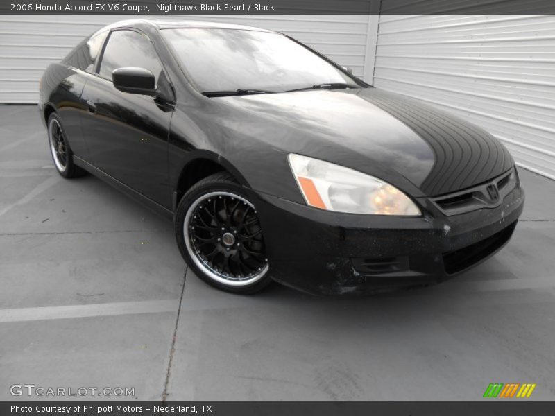 Nighthawk Black Pearl / Black 2006 Honda Accord EX V6 Coupe