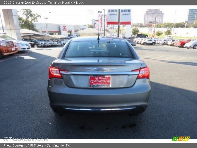 Tungsten Metallic / Black 2012 Chrysler 200 LX Sedan