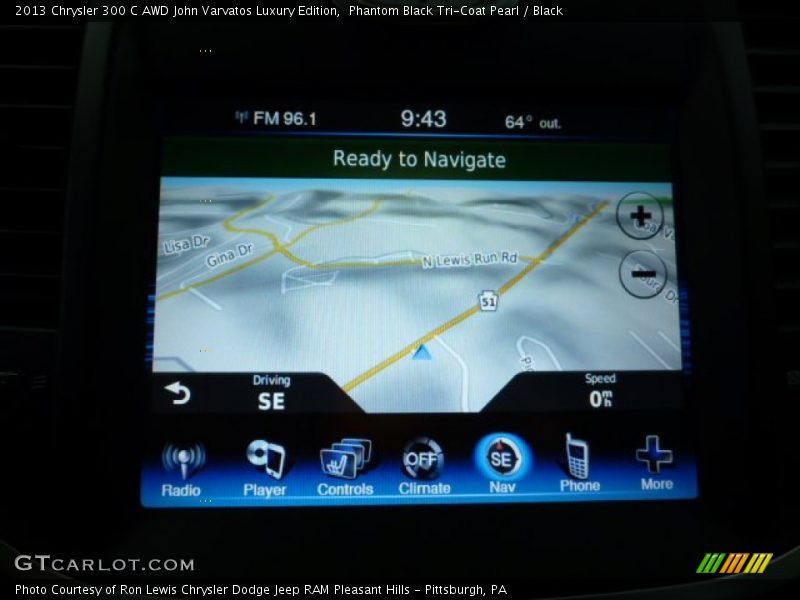 Navigation of 2013 300 C AWD John Varvatos Luxury Edition