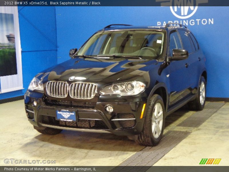 Black Sapphire Metallic / Black 2012 BMW X5 xDrive35d