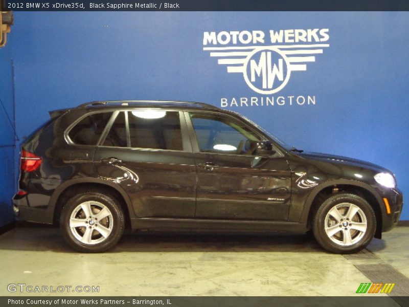 Black Sapphire Metallic / Black 2012 BMW X5 xDrive35d