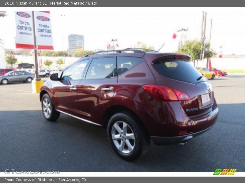 Merlot Red Metallic / Black 2010 Nissan Murano SL