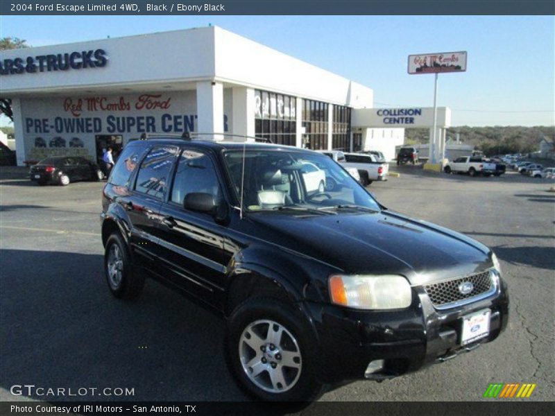 Black / Ebony Black 2004 Ford Escape Limited 4WD
