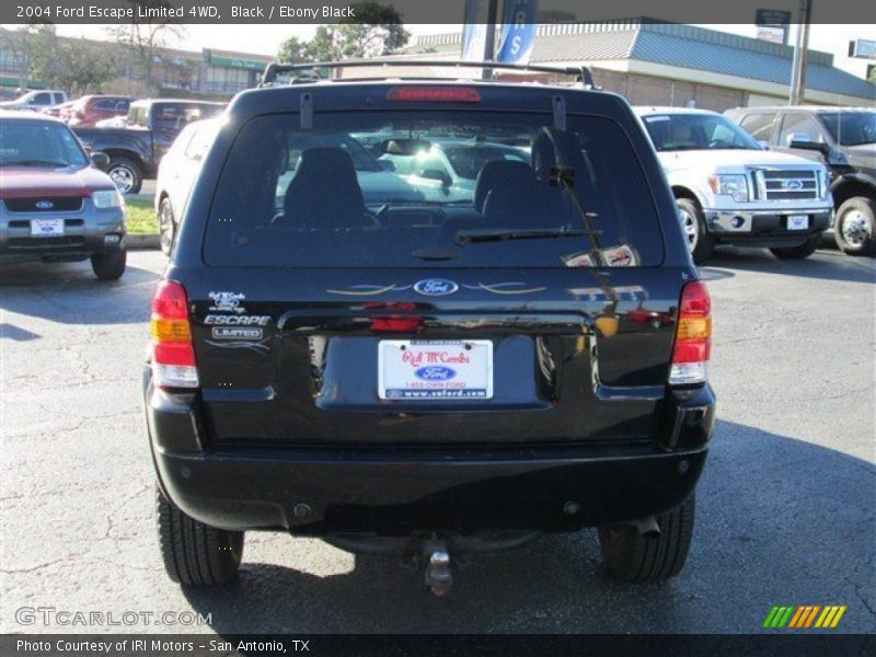 Black / Ebony Black 2004 Ford Escape Limited 4WD