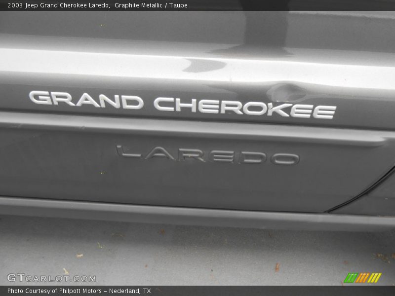 Graphite Metallic / Taupe 2003 Jeep Grand Cherokee Laredo