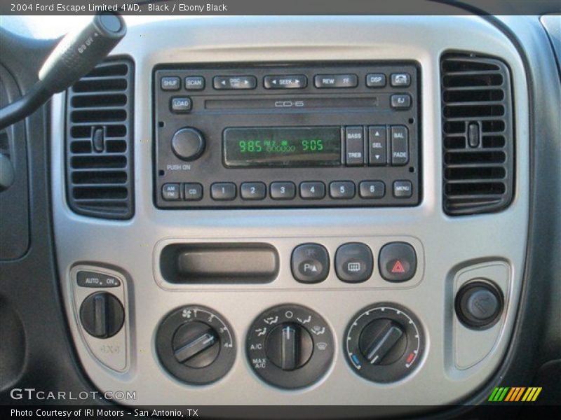 Controls of 2004 Escape Limited 4WD