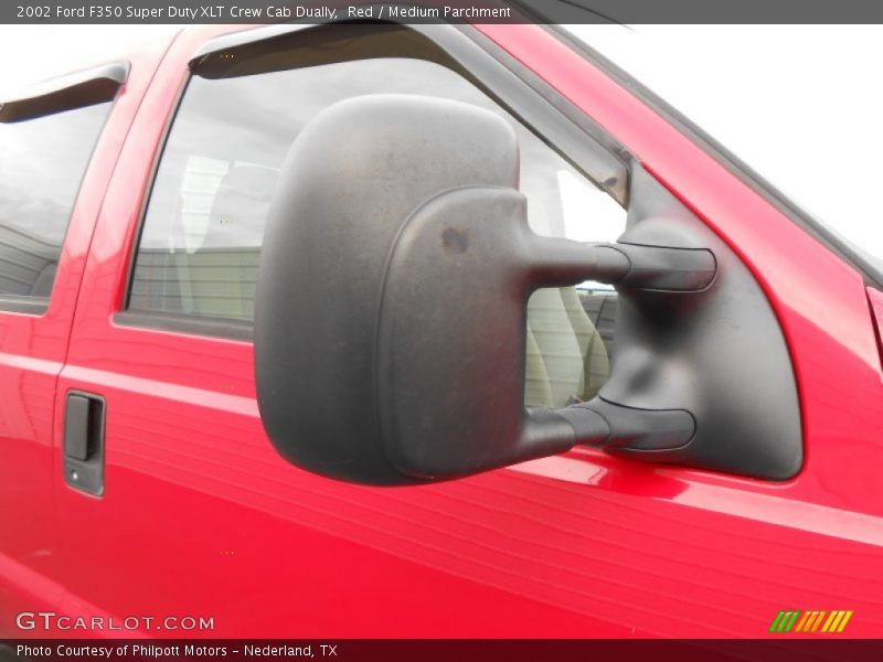 Red / Medium Parchment 2002 Ford F350 Super Duty XLT Crew Cab Dually