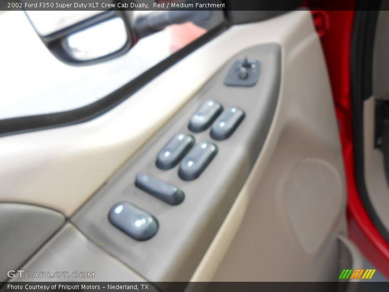 Red / Medium Parchment 2002 Ford F350 Super Duty XLT Crew Cab Dually