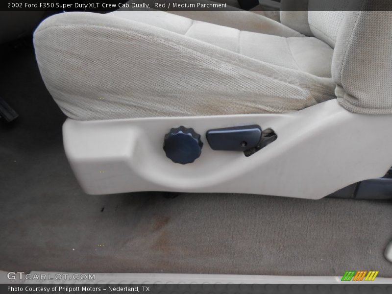 Red / Medium Parchment 2002 Ford F350 Super Duty XLT Crew Cab Dually