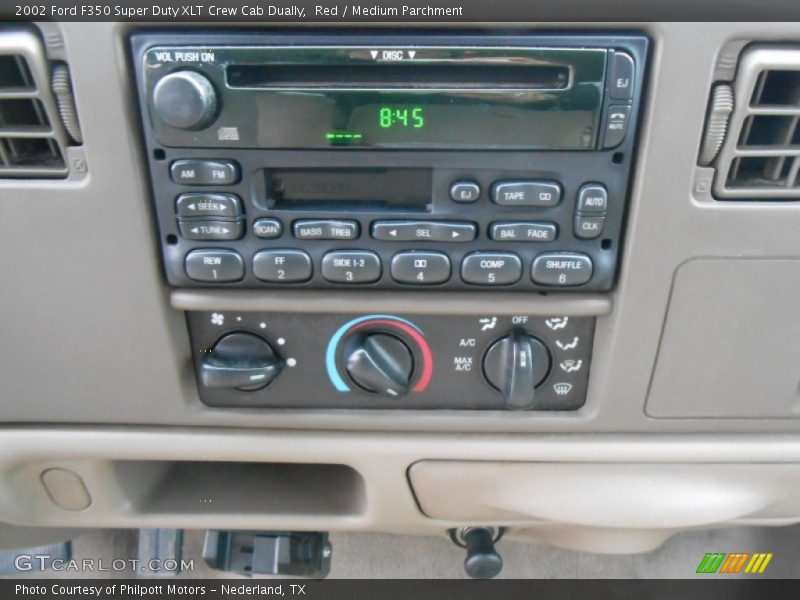 Red / Medium Parchment 2002 Ford F350 Super Duty XLT Crew Cab Dually