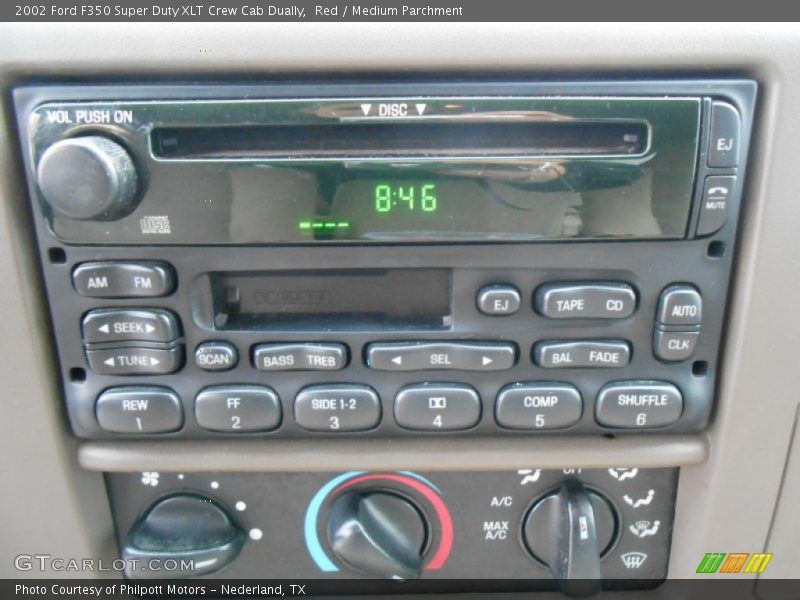 Red / Medium Parchment 2002 Ford F350 Super Duty XLT Crew Cab Dually