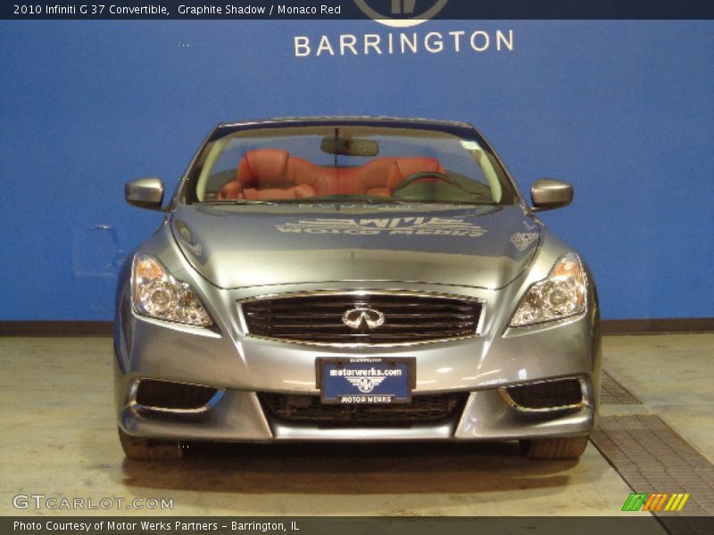 Graphite Shadow / Monaco Red 2010 Infiniti G 37 Convertible