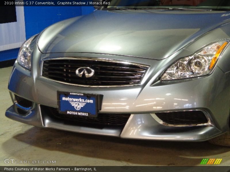 Graphite Shadow / Monaco Red 2010 Infiniti G 37 Convertible
