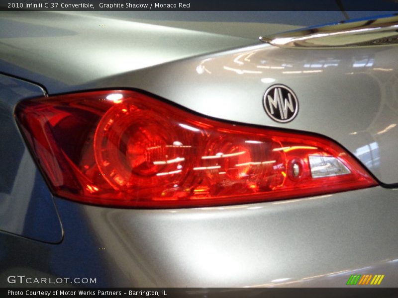 Graphite Shadow / Monaco Red 2010 Infiniti G 37 Convertible