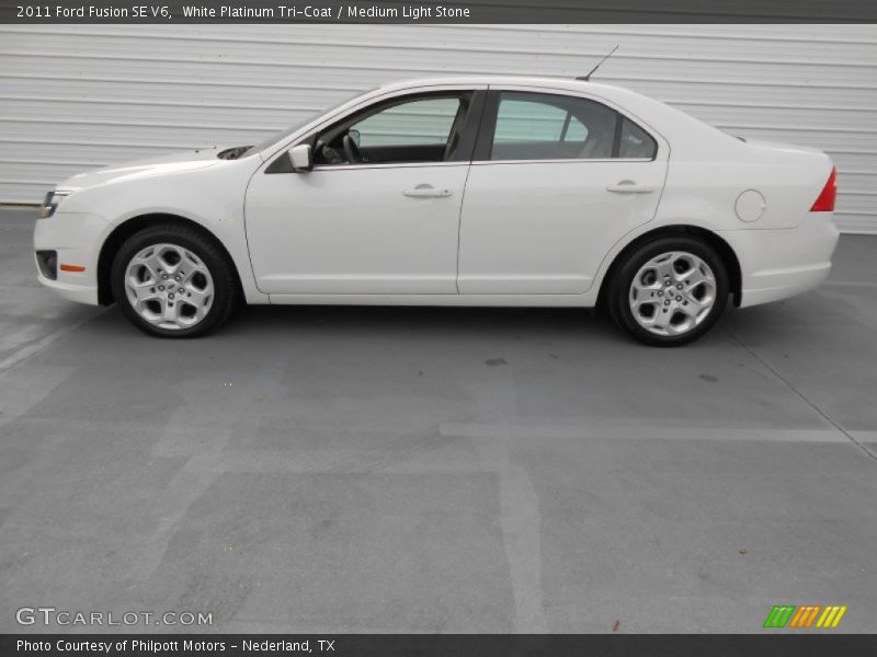  2011 Fusion SE V6 White Platinum Tri-Coat