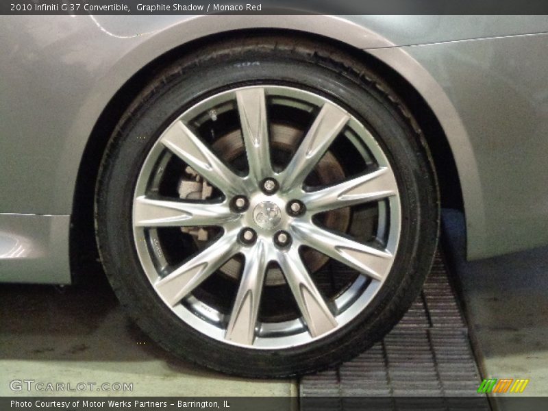 Graphite Shadow / Monaco Red 2010 Infiniti G 37 Convertible
