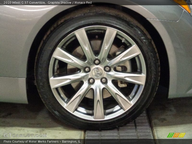 Graphite Shadow / Monaco Red 2010 Infiniti G 37 Convertible