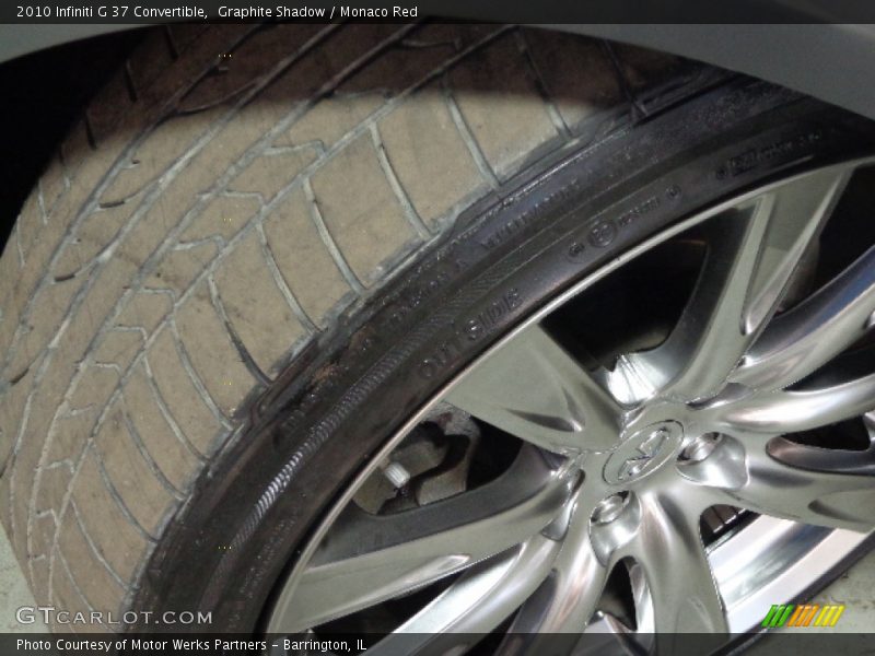 Graphite Shadow / Monaco Red 2010 Infiniti G 37 Convertible