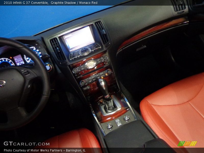 Graphite Shadow / Monaco Red 2010 Infiniti G 37 Convertible