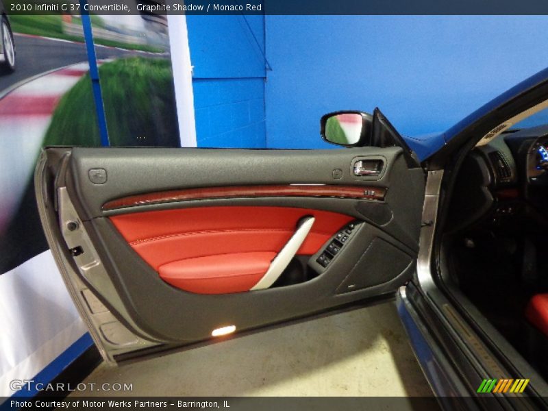 Graphite Shadow / Monaco Red 2010 Infiniti G 37 Convertible