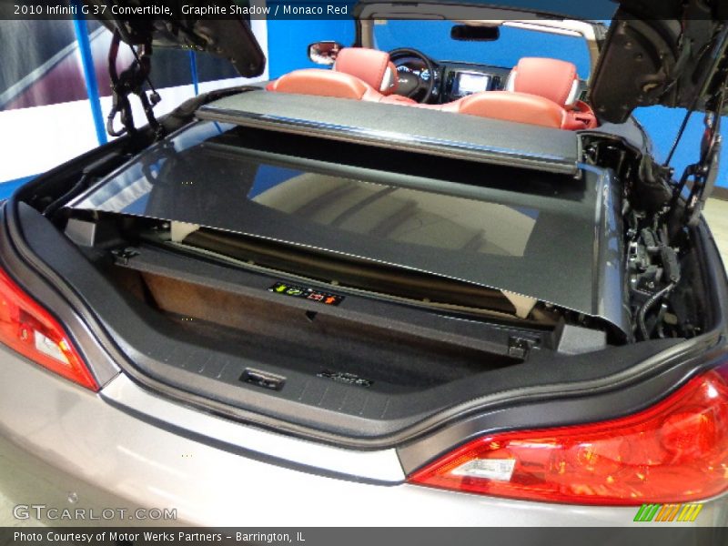 Graphite Shadow / Monaco Red 2010 Infiniti G 37 Convertible