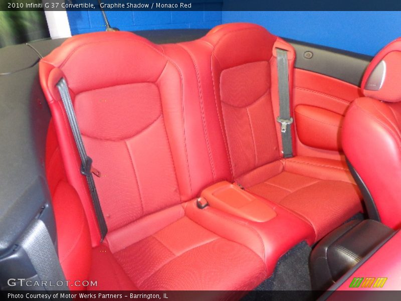 Rear Seat of 2010 G 37 Convertible