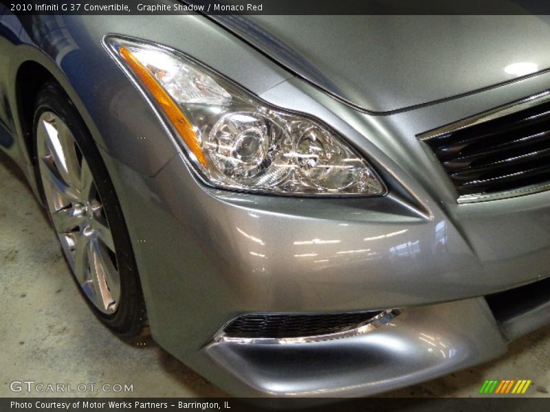 Graphite Shadow / Monaco Red 2010 Infiniti G 37 Convertible